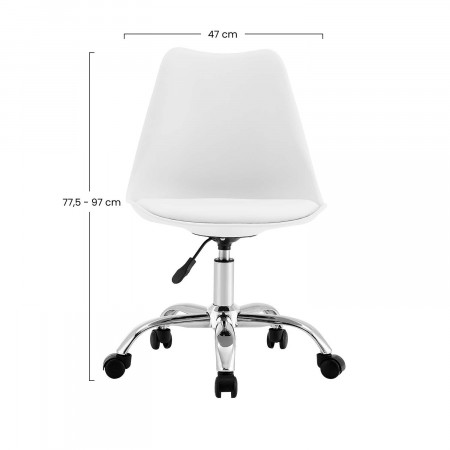 Silla de Escritorio con Ruedas Eyre 97x47x58cm O91 Sillas Con Ruedas para Escritorio 6 Silla de Escritorio con Ruedas Eyre 97x47x58cm O91 Sillas Con Ruedas para Escritorio 6