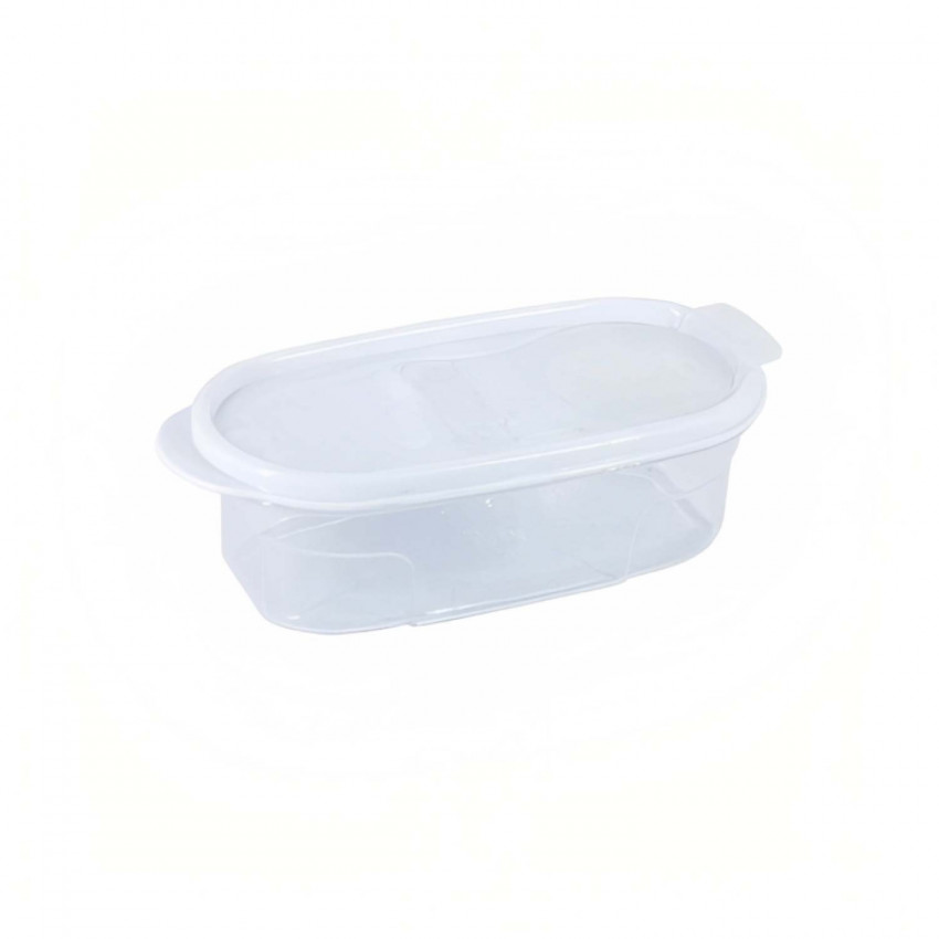 Bote con Tapa Dispensadora 0.6L Blanco 20x9.5x6cm 7house Accesorios de Cocina 1