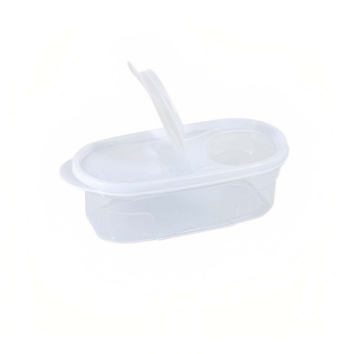 Bote con Tapa Dispensadora 0.6L Blanco 20x9.5x6cm 7house Accesorios de Cocina 2
