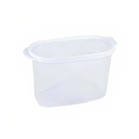 Bote con Tapa Dispensadora 1.2L Blanco 20x9.5x12.5cm 7house Accesorios de Cocina 1