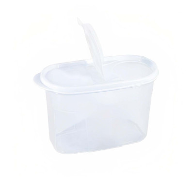 Bote con Tapa Dispensadora 1.2L Blanco 20x9.5x12.5cm 7house Accesorios de Cocina 2