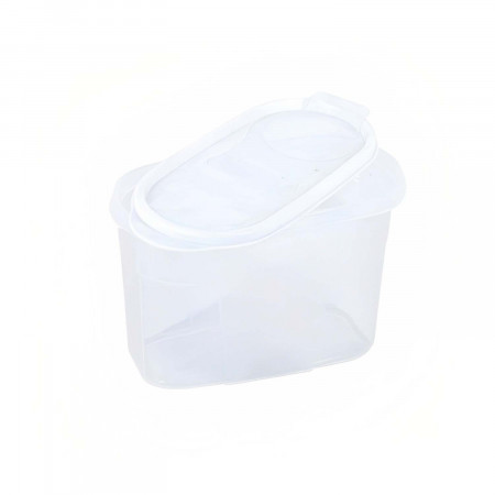 Bote con Tapa Dispensadora 1.2L Blanco 20x9.5x12.5cm 7house Accesorios de Cocina 3
