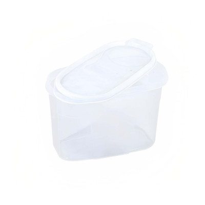 Bote con Tapa Dispensadora 1.2L Blanco 20x9.5x12.5cm 7house Accesorios de Cocina 3