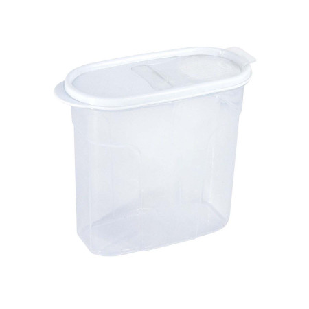 Contenitore con coperchio dosatore da 1,7 L, bianco 20x9.5x17.5cm 7house Accessori da cucina 1
