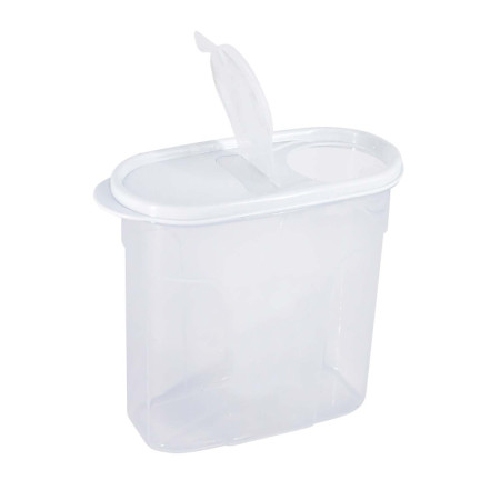 Bote con Tapa Dispensadora 1.7L Blanco 20x9.5x17.5cm 7house Accesorios de Cocina 2