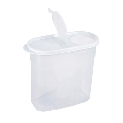 Bote con Tapa Dispensadora 1.7L Blanco 20x9.5x17.5cm 7house Accesorios de Cocina 2