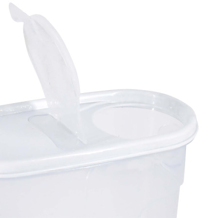 Bote con Tapa Dispensadora 1.7L Blanco 20x9.5x17.5cm 7house Accesorios de Cocina 4