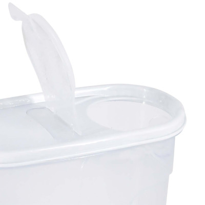 Bote con Tapa Dispensadora 1.7L Blanco 20x9.5x17.5cm 7house Accesorios de Cocina 4