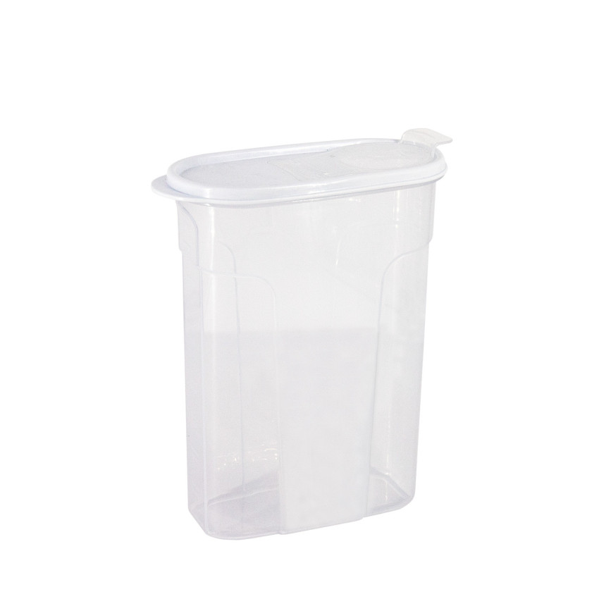 Récipient avec couvercle distributeur 2,4 L, blanc 24.5x9.5x17.5cm 7house Accessoires de cuisine 1