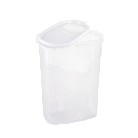 Recipiente com Tampa Dispensadora 2,4 L Branco 24.5x9.5x17.5cm 7house Acessórios de Cozinha 3