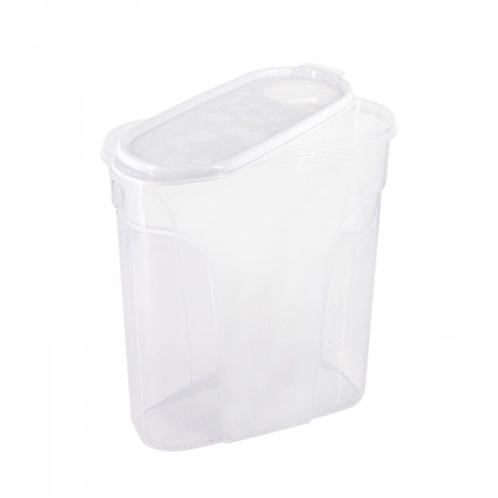 Bote con Tapa Dispensadora 4L Blanco 25.5x10.5x26.5cm 7house Accesorios de Cocina 3
