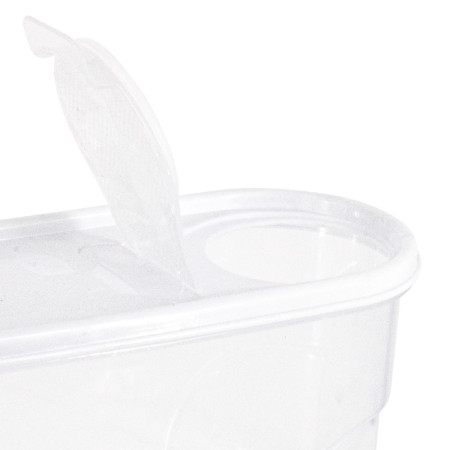 Bote con Tapa Dispensadora 4L Blanco 25.5x10.5x26.5cm 7house Accesorios de Cocina 4