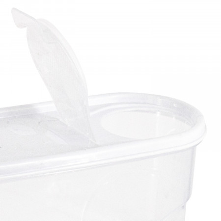 Bote con Tapa Dispensadora 4L Blanco 25.5x10.5x26.5cm 7house Accesorios de Cocina 4