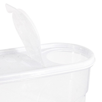 Recipiente com tampa dispensadora de 4 L, branco 25.5x10.5x26.5cm 7house Acessórios de cozinha 4