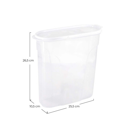 Bote con Tapa Dispensadora 4L Blanco 25.5x10.5x26.5cm 7house Accesorios de Cocina 6
