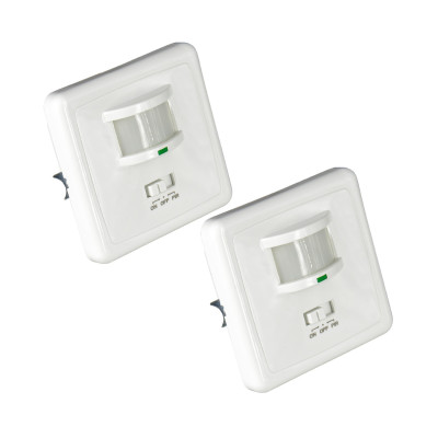 Pack 2 interruptores com sensor de movimento por infravermelhos e sensor crepuscular 7hSevenOn Home Tomadas inteligentes 1