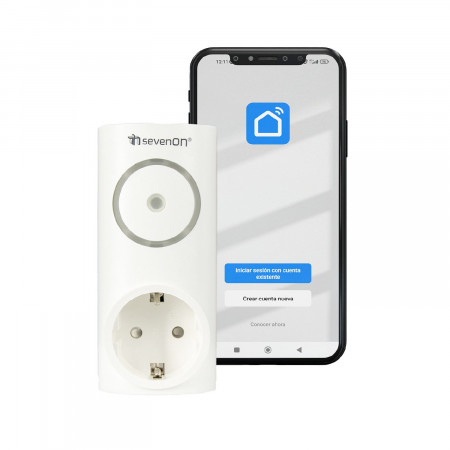 Pack 4 Tomadas Inteligentes WiFi Controladores de Ar Condicionado via Smartphone/APP 7hSevenOn Home Tomadas Inteligentes 3