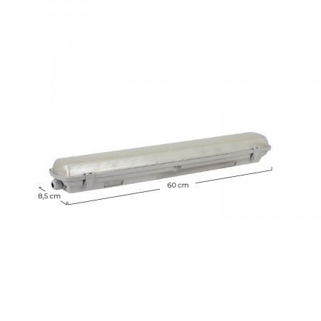 Pantalla LED Integrada 18W 1440lm Waterproof IP65 6000K 50000H Eilen Pantallas y Regletas LED 4