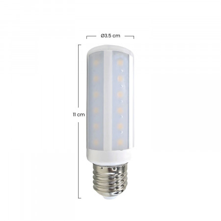 Bombilla LED Mazorca E27 9W Equi.60W 806lm 25000H
 7hSevenOn Bombillas LED 8