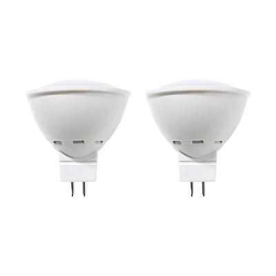 Pack 2 Lâmpadas LED para Projetor GU5.3 6W Equi.50W 540lm 25000H 7hSevenOn LED Lâmpadas LED 5