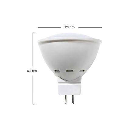 Pack 2 Bombillas LED Spotlight GU5.3 6W Equi.50W 540lm 25000H
 7hSevenOn LED Bombillas LED 7