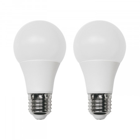 Pack 2 Lâmpadas LED Standard E27 9W Equi.60W 806lm 10000H 1Primer Leader Lâmpadas LED 1