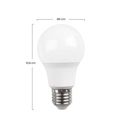 Pack 3 Bombillas LED Estándar E27 9W Equi.60W 806lm 15000H Primer Leader Bombillas LED 3