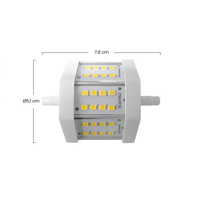 Bombilla LED Tubo R7S 5W Equi.40W 470lm 4000K 25000H 7hSevenOn Bombillas LED 3
