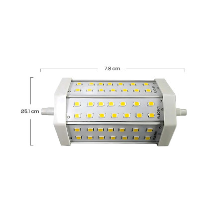Bombilla LED Tubo R7S 9W Equi.60W 806lm 4000K 25000H 7hSevenOn Bombillas LED 3