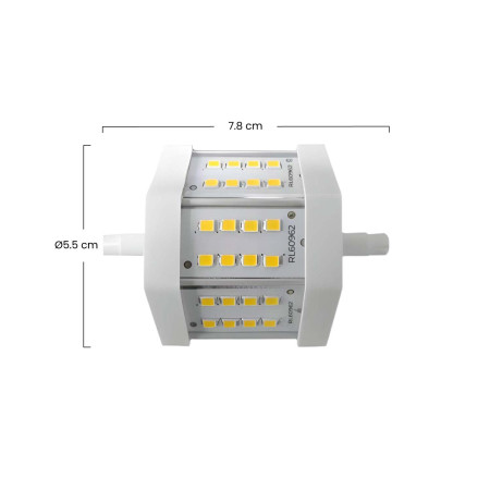 Bombilla LED Tubo R7S 5,5W Equi.45W 550lm 4000K 25000H 7hSevenOn Bombillas LED 3