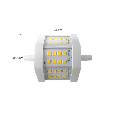 Bombilla LED Tubo R7S 5,5W Equi.45W 550lm 4000K 25000H 7hSevenOn Bombillas LED 3