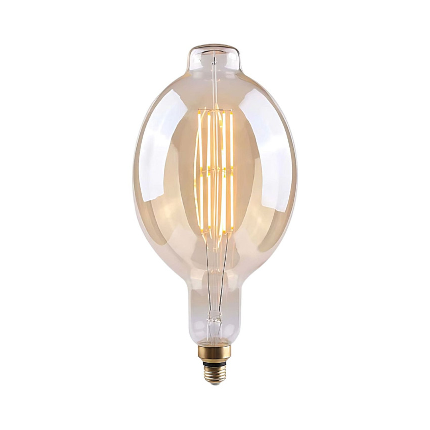 Riesige LED-Glühbirne E27, 8 W (entspricht 40 W), 500 lm, dimmbar, 2100 K, Gold, 15.000 Std. 7hSevenOn Vintage LED-Glühbirnen 1