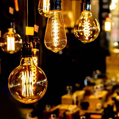 Lâmpada LED E27 Gota E27 4W Equi.17W 160lm Regulável 2100K Ouro 15000H 7hSevenOn Vintage Lâmpadas LED 5