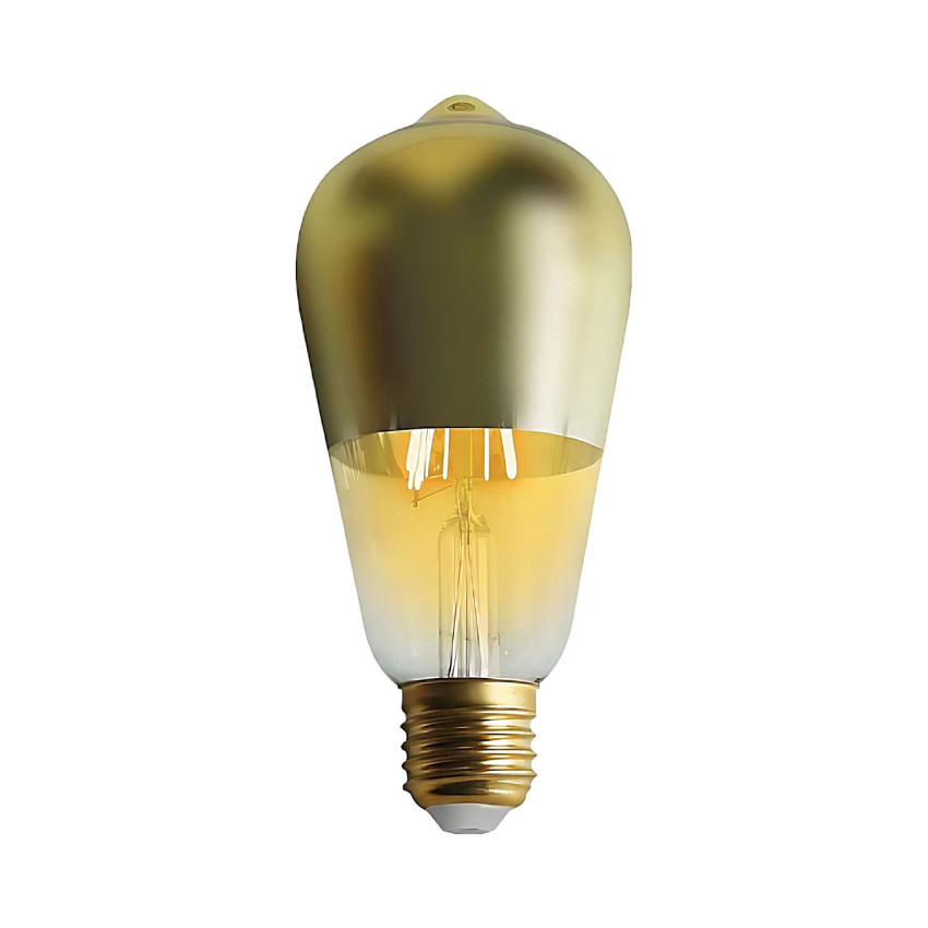 Lampadina LED Edison a cupola dorata E27 6 W (equivalente a 45 W) 600 lm 15.000 ore 7hSevenOn Vintage Lampadine LED 1