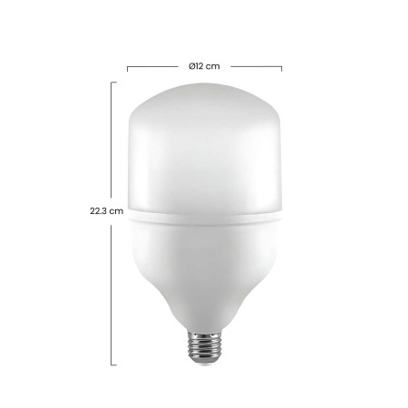 Bombilla LED Cilíndrica E27 40W Equi.190W 3400lm 4000K 25000H 7hSevenOn Bombillas LED 3