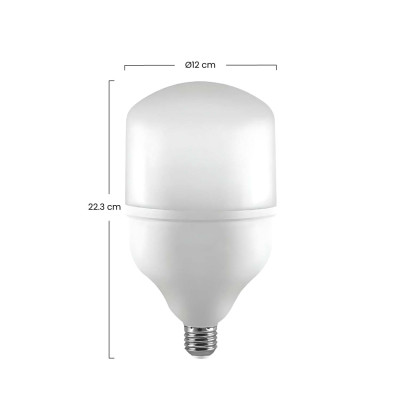 Bombilla LED Cilíndrica E27 40W Equi.190W 3400lm 4000K 25000H 7hSevenOn Bombillas LED 3