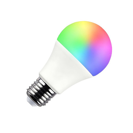 Lâmpada LED padrão Smart WiFi E27, 10 W (equivalente a 60 W), 806 lm, RGBWW, regulável através de smartphone/aplicação, 25 000 h