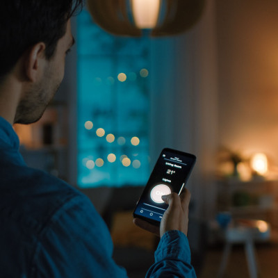 Bombilla LED Esférica Smart WiFi E14 5W Equi.35W 450lm RGBWW Regulable vía Smartphone/APP 25000H 7hSevenOn Premium Bombillas Int