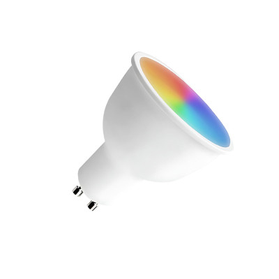 Bombilla LED Spotlight Smart WiFi GU10 5W Equi.25W 380lm RGBWW Regulable vía Smartphone/APP 25000H 7hSevenOn Premium Bombillas I