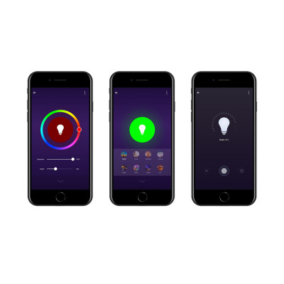 Bombilla LED Spotlight Smart WiFi GU10 5W Equi.25W 380lm RGBWW Regulable vía Smartphone/APP 25000H 7hSevenOn Premium Bombillas I
