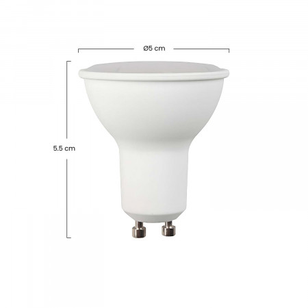 Pack 3 Bombillas LED Spotlight GU10 6W Equi.50W 540lm 15000H Primer Leader Bombillas LED 8