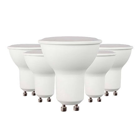 Conjunto de 5 lâmpadas LED Spotlight GU10 de 6 W (equivalentes a 50 W), 540 lm, 15 000 h – Primer Leader