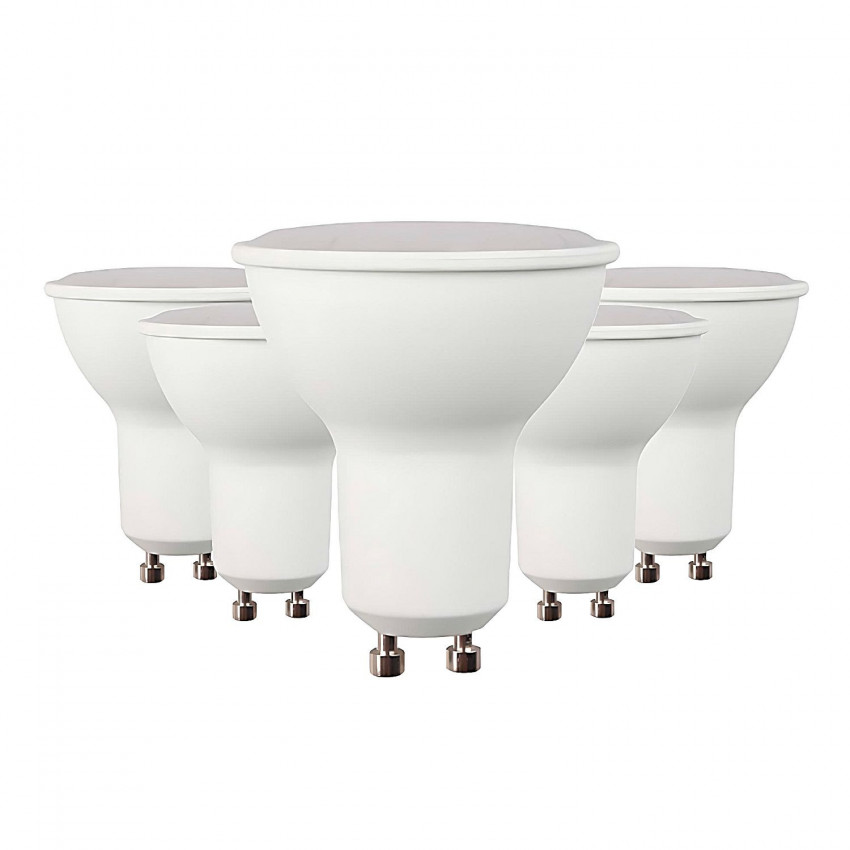 Pack 5 Bombillas LED Spotlight GU10 6W Equi.50W 540lm 15000H Primer Leader Bombillas LED 1