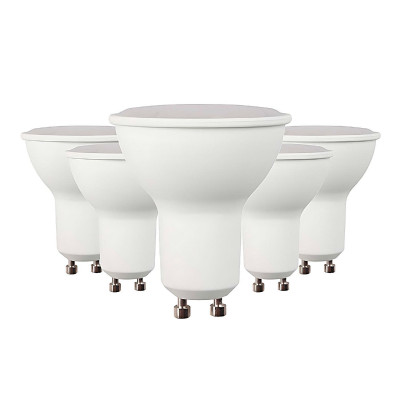 Pack 5 Bombillas LED Spotlight GU10 6W Equi.50W 540lm 15000H Primer Leader Bombillas LED 6