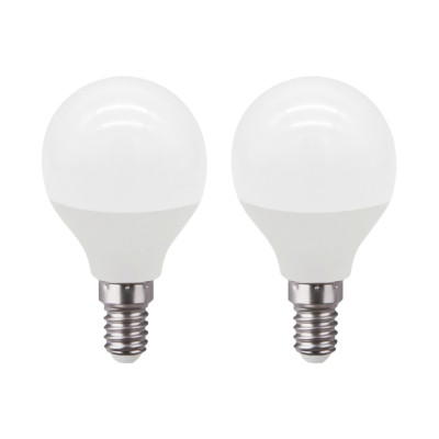 Pack 2 Bombillas LED Esférica E14 6W Equi.40W 470lm 25000H 7hSevenOn Premium Bombillas LED 1