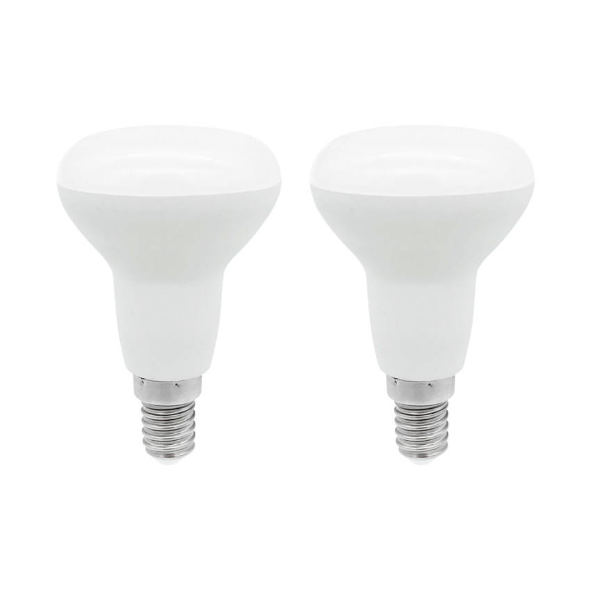 Pack 2 Lâmpadas Reflectoras LED E14 5W Equi.40W 470lm 25000H 7hSevenOn Premium Lâmpadas LED 1