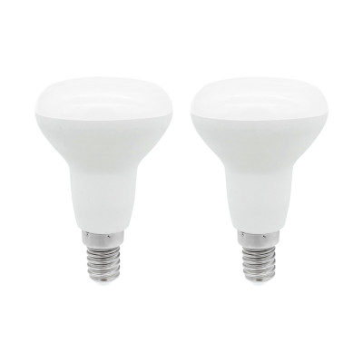 Pack 2 Lâmpadas Reflectoras LED E14 5W Equi.40W 470lm 25000H 7hSevenOn Premium Lâmpadas LED 1