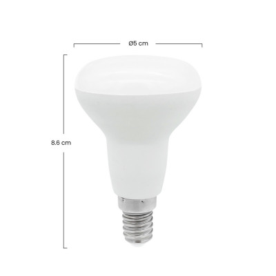 Pack 2 Bombillas LED Reflectora E14 5W Equi.40W 470lm 25000H 7hSevenOn Premium Bombillas LED 3