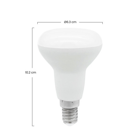 Pack 2 Lâmpadas Reflectoras LED E27 9W Equi.60W 806lm 25000H 7hSevenOn Premium Lâmpadas LED 3