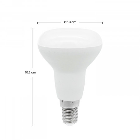 Pack 2 Bombillas LED Reflectora E27 9W Equi.60W 806lm 25000H 7hSevenOn Premium Bombillas LED 3
